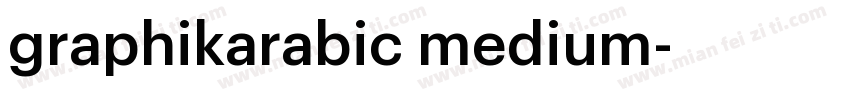 graphikarabic medium字体转换